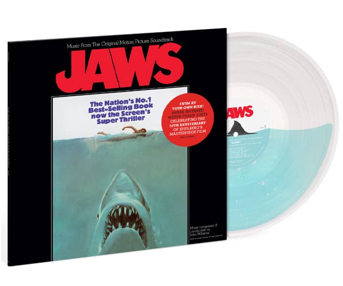 JAWS 50th Anniversary Soundtrack - Water-Filled Vinyl Record