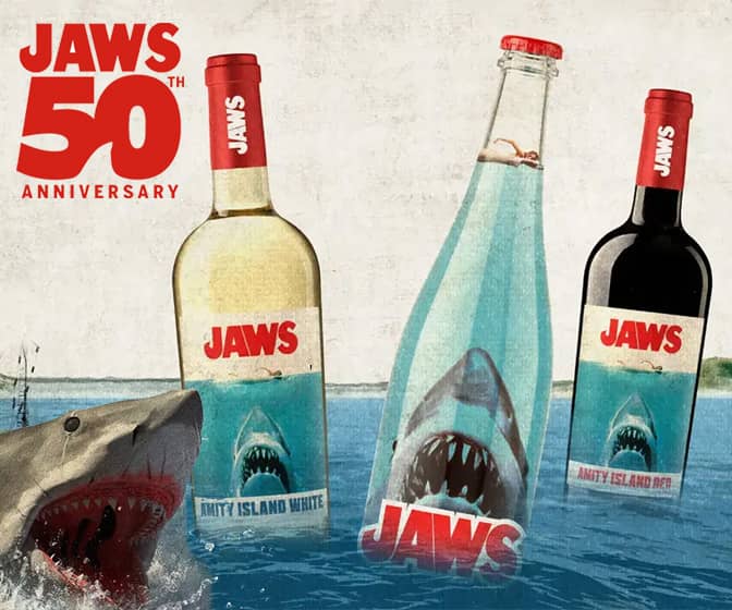 JAWS 50th Anniversary Wines - Amity Island Red, White, and Blue