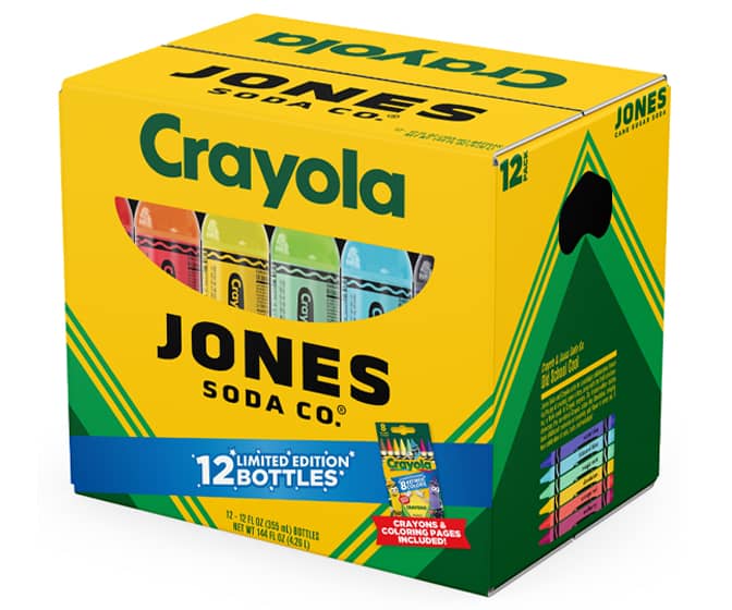 Jones Soda x Crayola Crayons Retired Colors Sodas