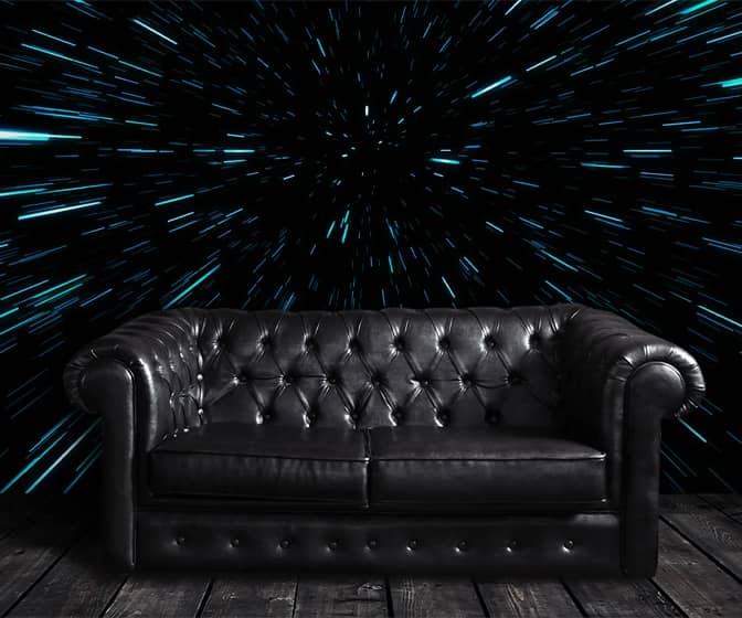 Jump to Lightspeed Hyperspace Wall Mural