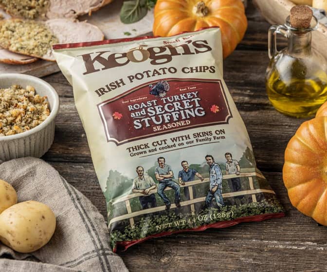 Keogh's Roast Turkey and Secret Stuffing Irish Potato Chips