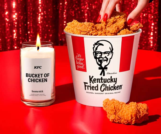 KFC Bucket of Fried Chicken and Buttery Biscuit Scented Candles