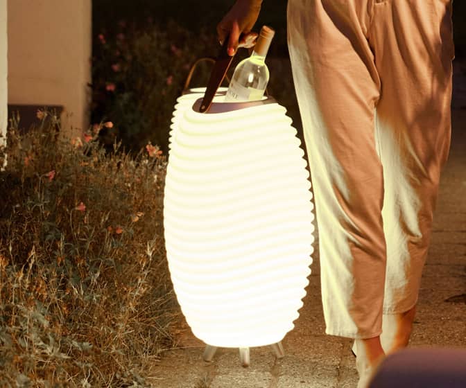 Kooduu Synergy - LED Lantern /  Wine Bottle Cooler / Bluetooth Speaker
