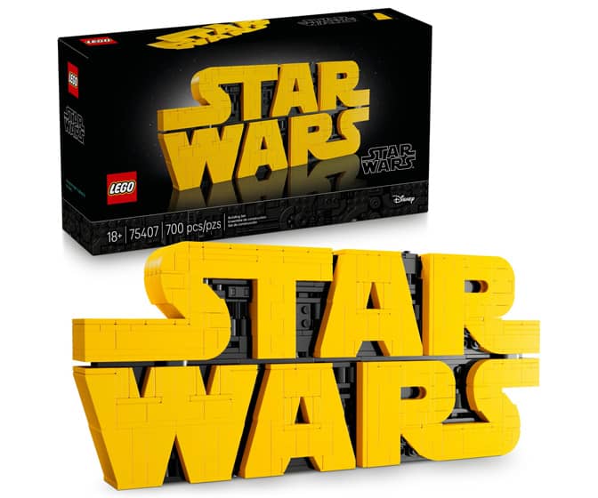 LEGO Brick-Built Star Wars Logo - 700 Pieces