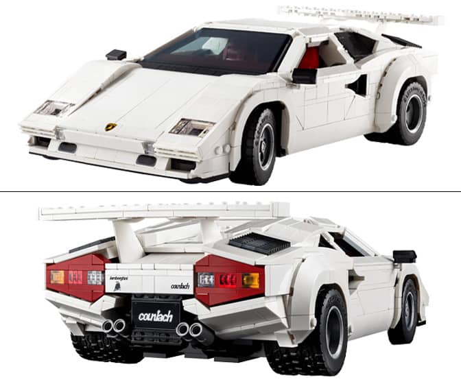 LEGO Lamborghini Countach 5000 Quattrovalvole - 1,506 Pieces!