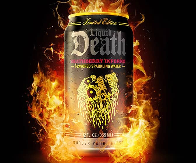 Liquid Death Deathberry Inferno - Spicy Sparkling Water