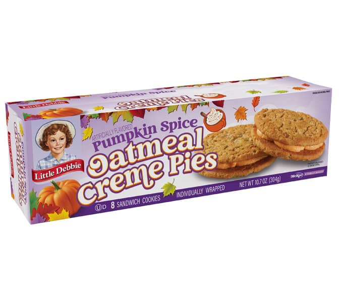 Little Debbie Pumpkin Spice Oatmeal Creme Pies