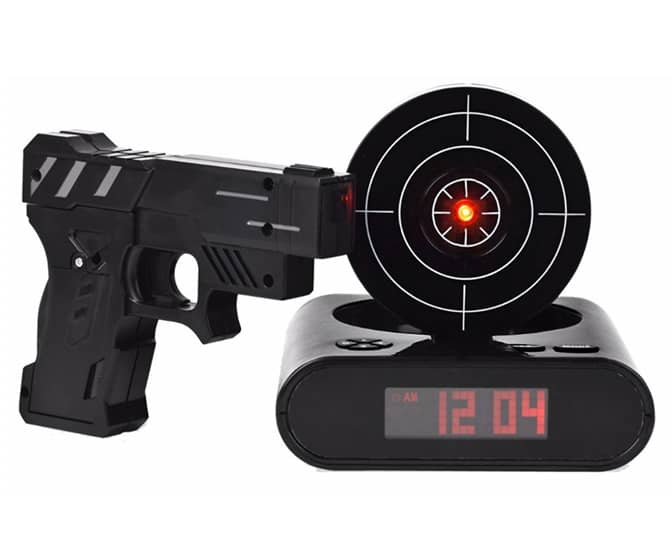 Lock N' Load Target Shooting Alarm Clock