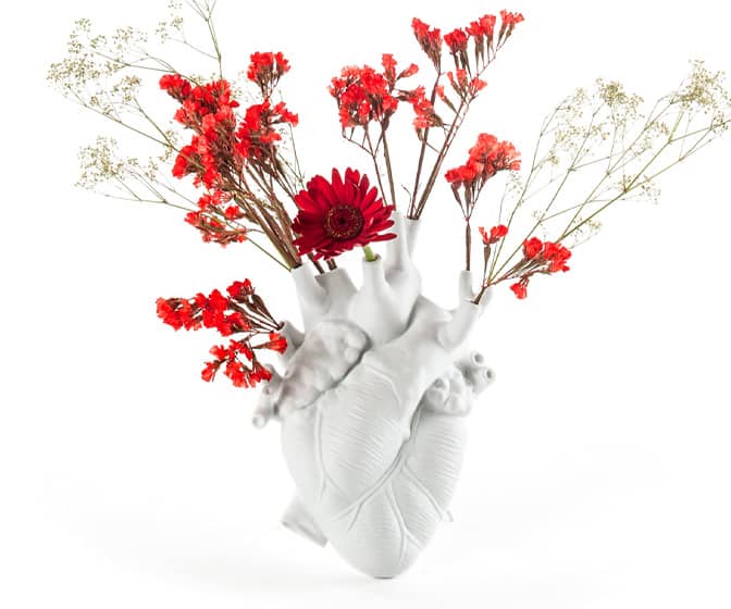 Love in Bloom - Anatomically-Correct Human Heart Vase