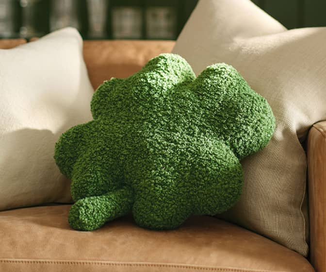 Lucky Four-Leaf Clover Throw Pillow