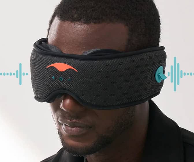 Manta Sound Sleep Mask - Razor-Thin Bluetooth Headphones for Side Sleepers