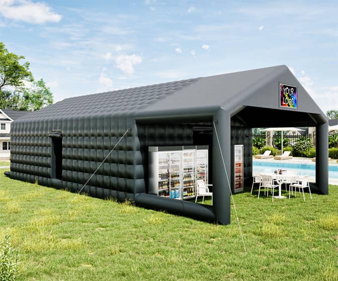Massive 39-Ft Inflatable Nightclub Tent with Gazebo