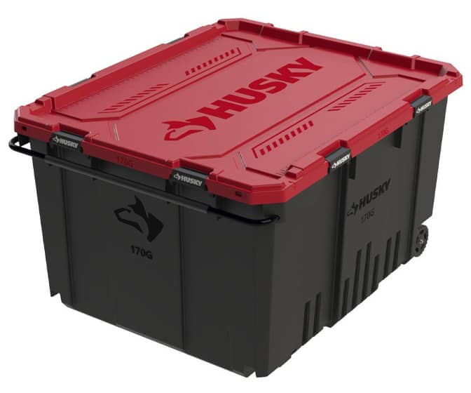 Massive 170-Gallon Husky Storage Bin - Holds a 12-Foot Skeleton!