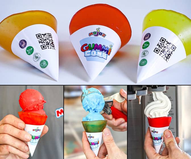 Mojoz GummiCone - Gummy Candy Ice Cream Cones
