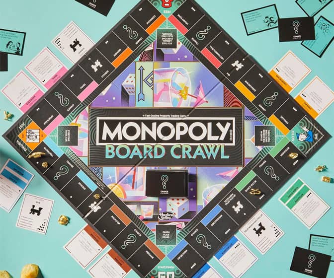 Monopoly Board Crawl Drinking Game - Truths, Dares, and Challenges
