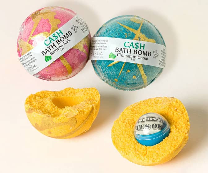 Mystery Money Bath Bombs - Contain Real Cash Prizes up to 20 Bucks!