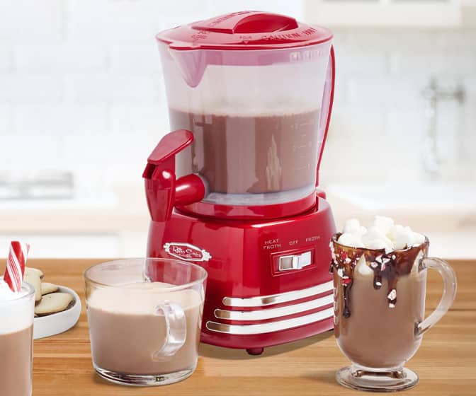 Nostalgia Retro Hot Chocolate Maker, Frother, and Dispenser