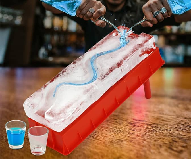 Party Ice Luge Mold - Race Chilled Shots Down the Icy Slope!