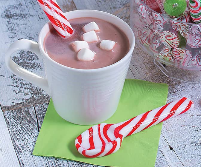 Peppermint Candy Cane Spoons