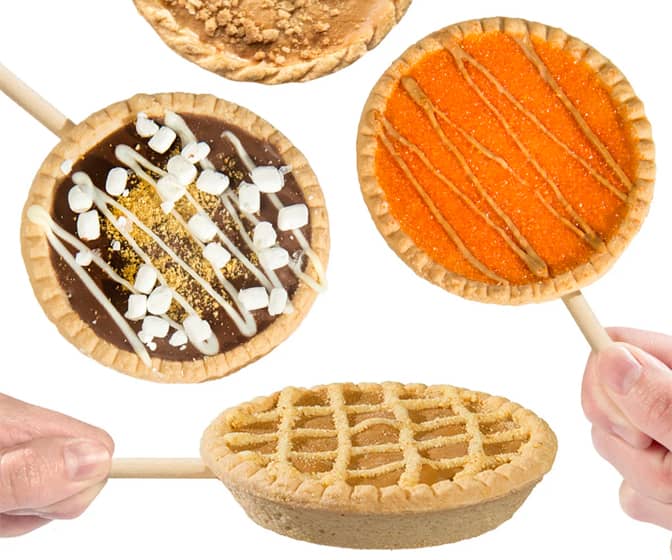 Pie Lollipops on a Stick - Real Pie Crust Shells!
