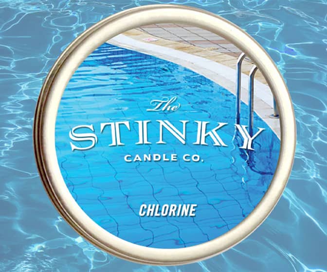 Pool Chlorine Scented Candle