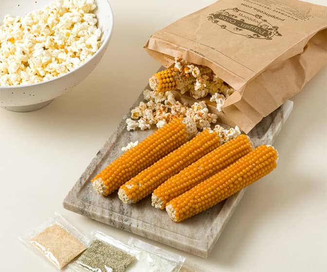 Poppin' Cobs - Flavored Microwave Popcorn on the Cob Gift Set
