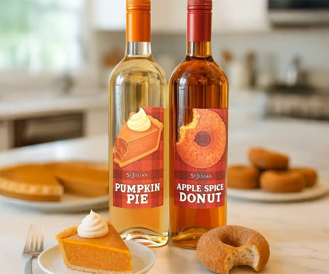 Pumpkin Pie and Apple Spice Donut Wines