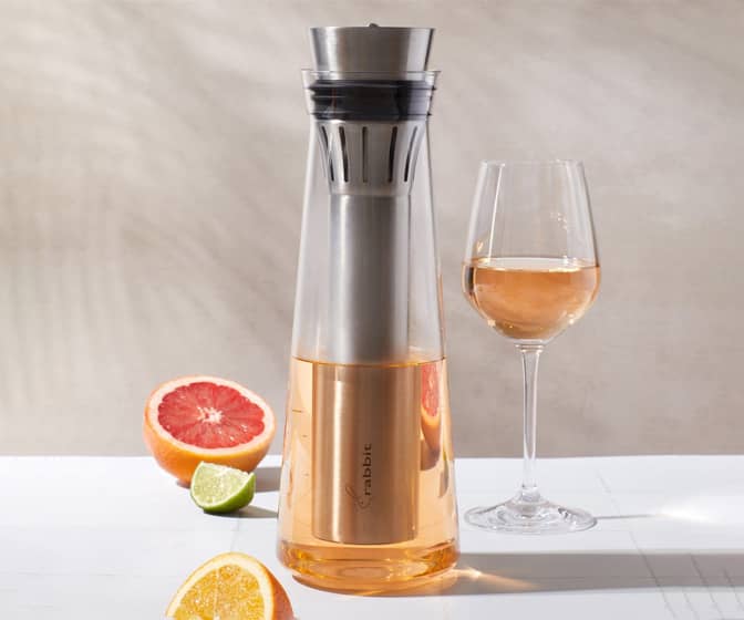 Rabbit Wine Chilling Carafe and Aerator