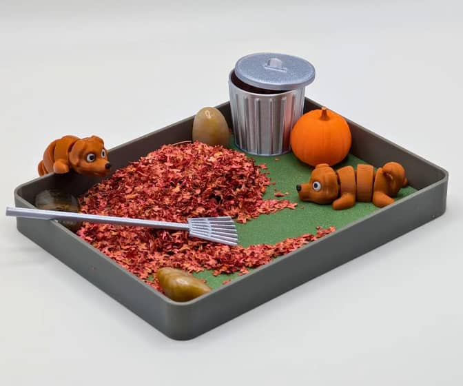 Raking Leaves Zen Garden