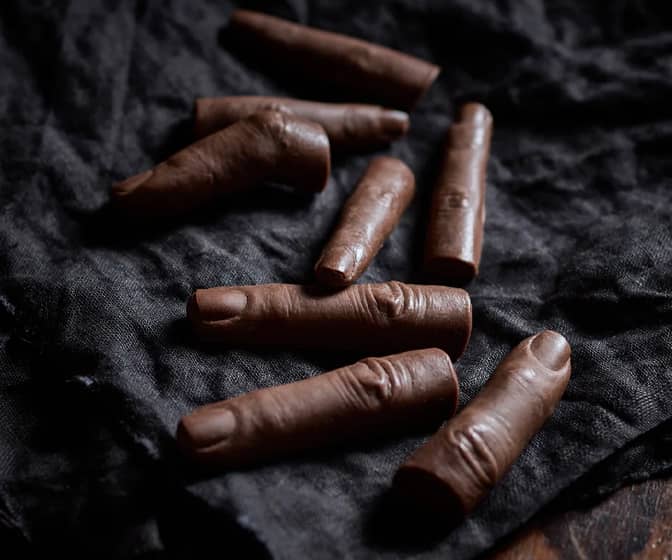 Realistic Chocolate Human Fingers
