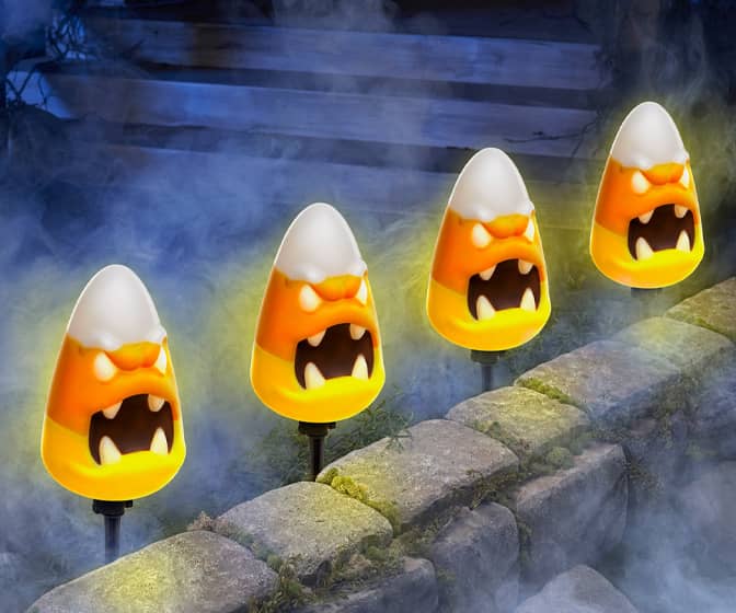 Sinister Candy Corn LED Pathway Markers