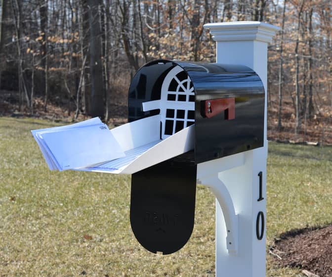 Slide-Out Mailbox Tray - Access Mail Without Reaching / Keeps Mail Dry
