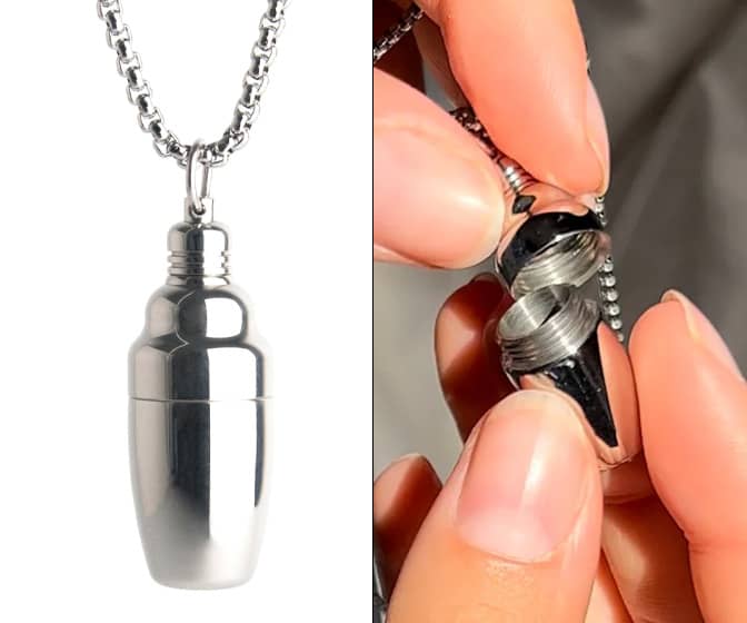 Smallest Cocktail Shaker Ever Necklace