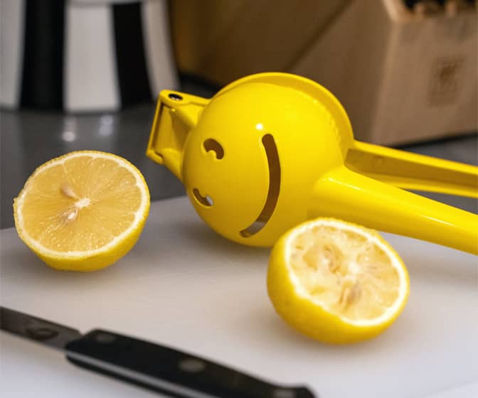 Smiley Face Citrus Squeezer