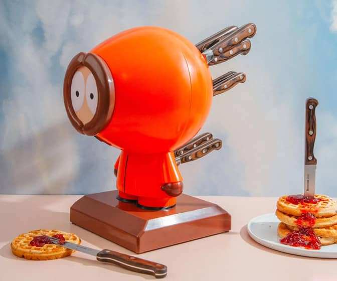 South Park Kenny Knife Block - 10 Slots to Stab Him / Store Knives