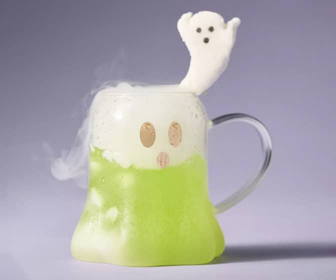 Spooky Borosilicate Glass Ghost Mug