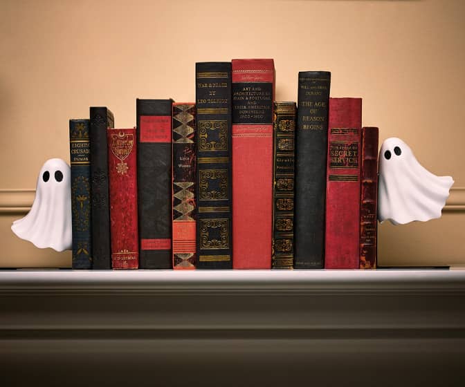Spooky Floating Ghost Bookends