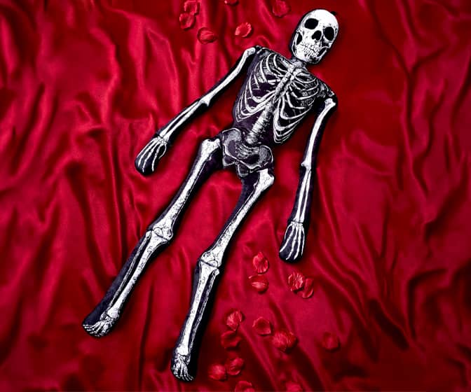Spooky Life-Sized Skeleton Body Pillow