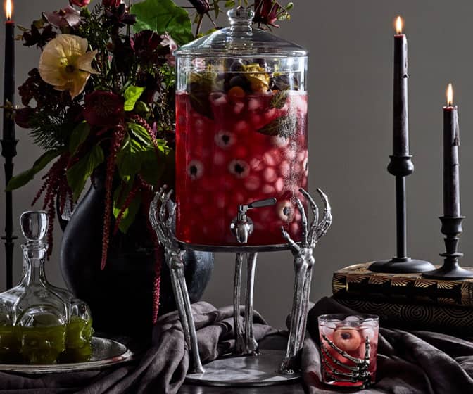 Spooky Skeleton Hands Drink Dispenser Stand