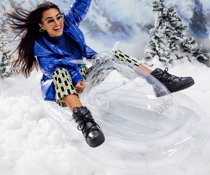 Super Clear Inflatable Snowmobile Sled