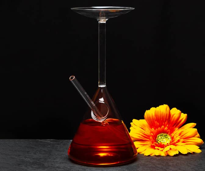 Surreal Upside-Down Cocktail Glass