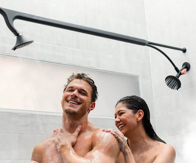 Tandem Shower - Double-Headed Shower Head For Couples