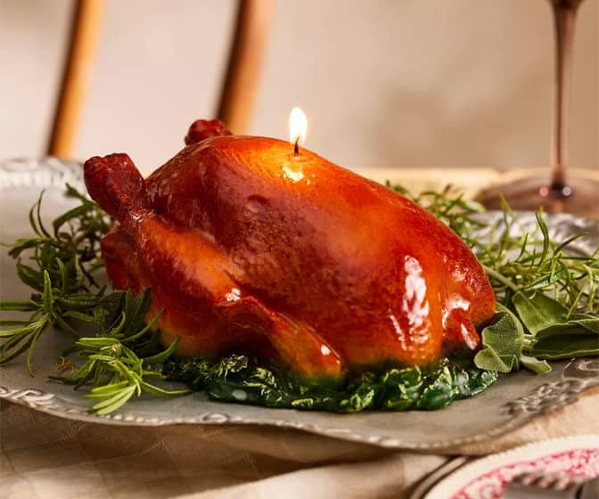 Thanksgiving Turkey Candle