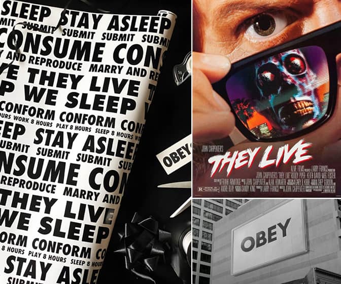 THEY LIVE Wrapping Paper - BUY CONSUME OBEY