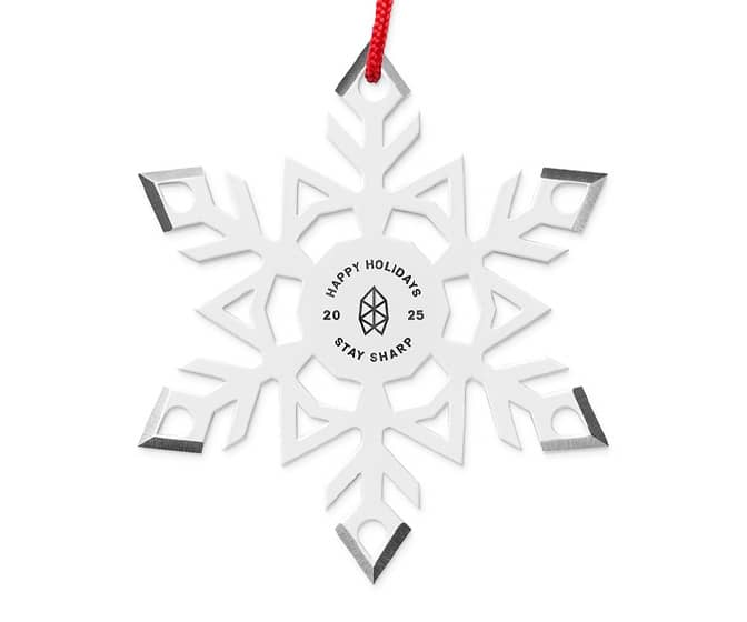 Throwflake - Steel Shuriken Ninja Throwing Star / Christmas Ornament