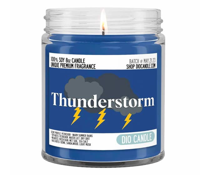 Thunderstorm Candle - Smells Like Petrichor, Rain, Dirt, and Ozone
