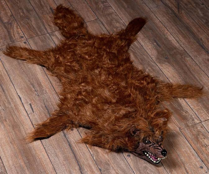 Werewolf Pelt Throw Rug