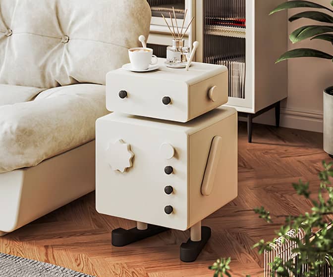 Whimsical Robot Side Table / Nightstand