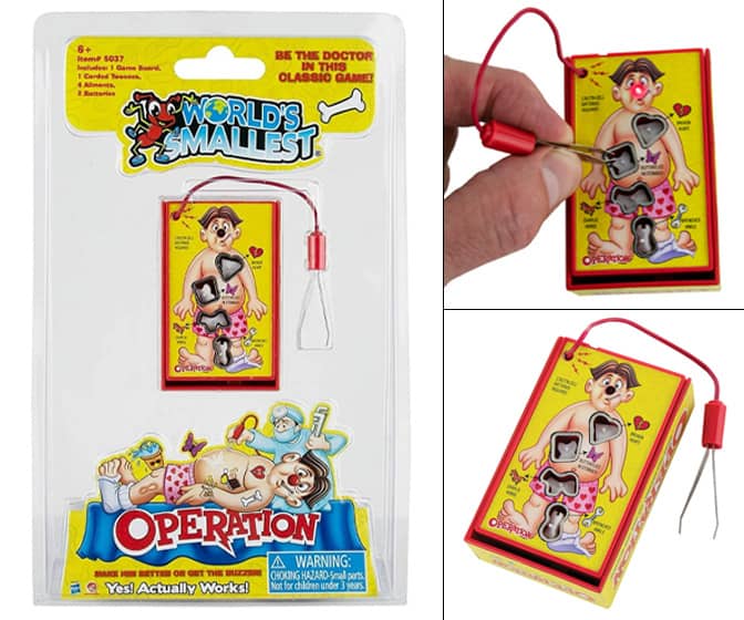 World's Smallest Operation Board Game