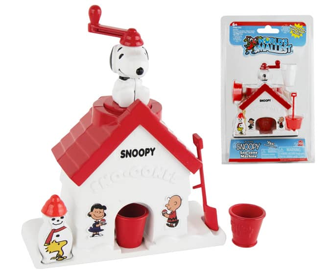 World's Smallest Snoopy Sno-Cone Machine - Yes, It Actually Works!